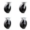 Service Caster 8 Inch Kingpinless Glass Filled Nylon Wheel Swivel Caster Swivel 2 Rigid, 2PK SCC-KP30S820-GFNR-2-R-2 - alternate 1